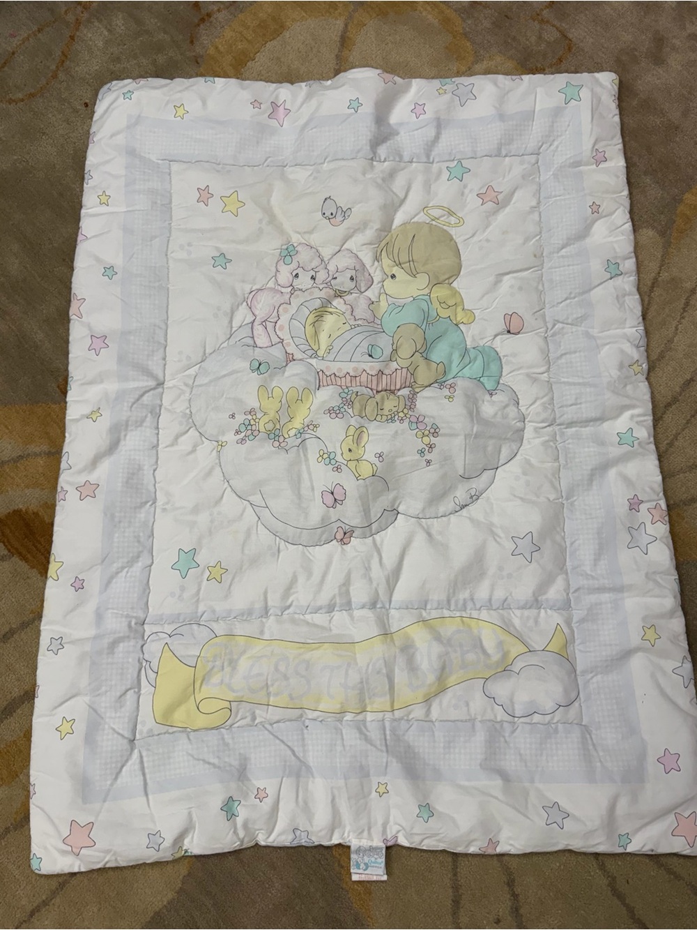 Vintage Precious Moments baby quilt